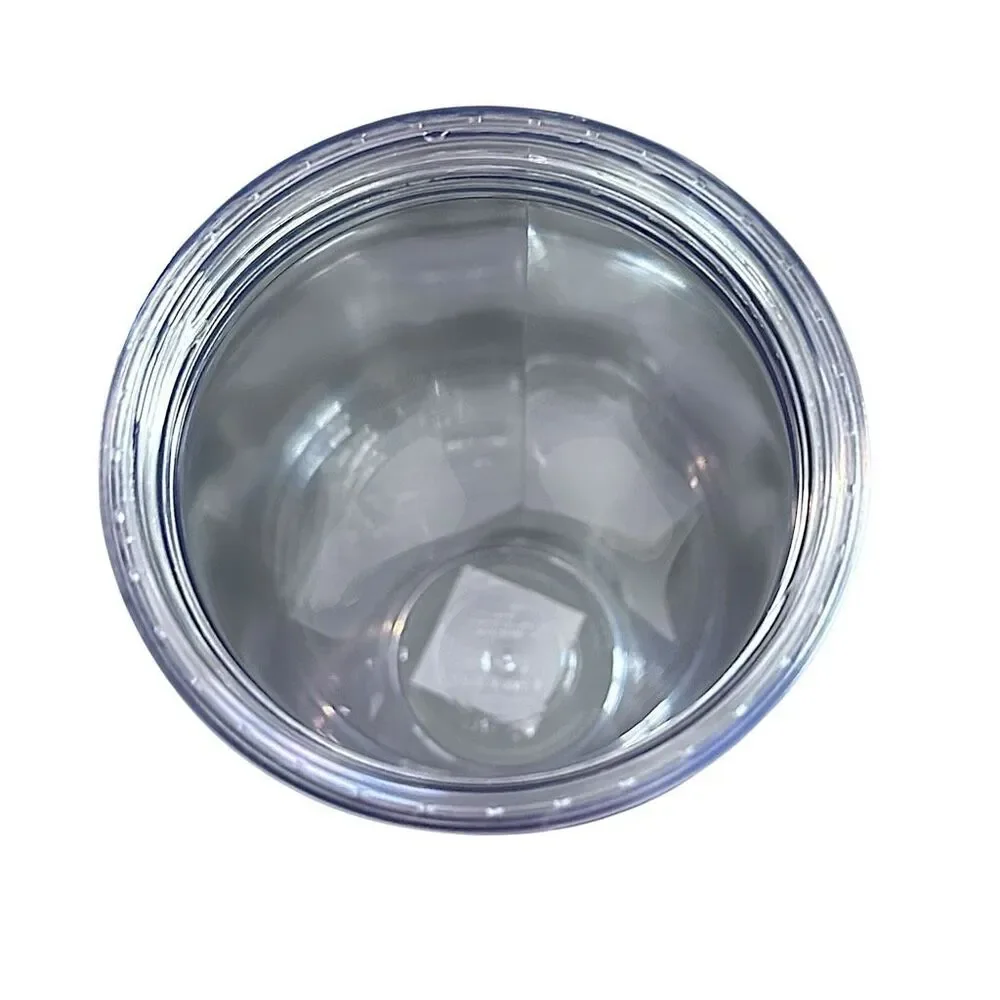 NWT Starbucks Black‎ and Silver Acrylic Glitter Cold Cup - 16 oz ***Item: HH84